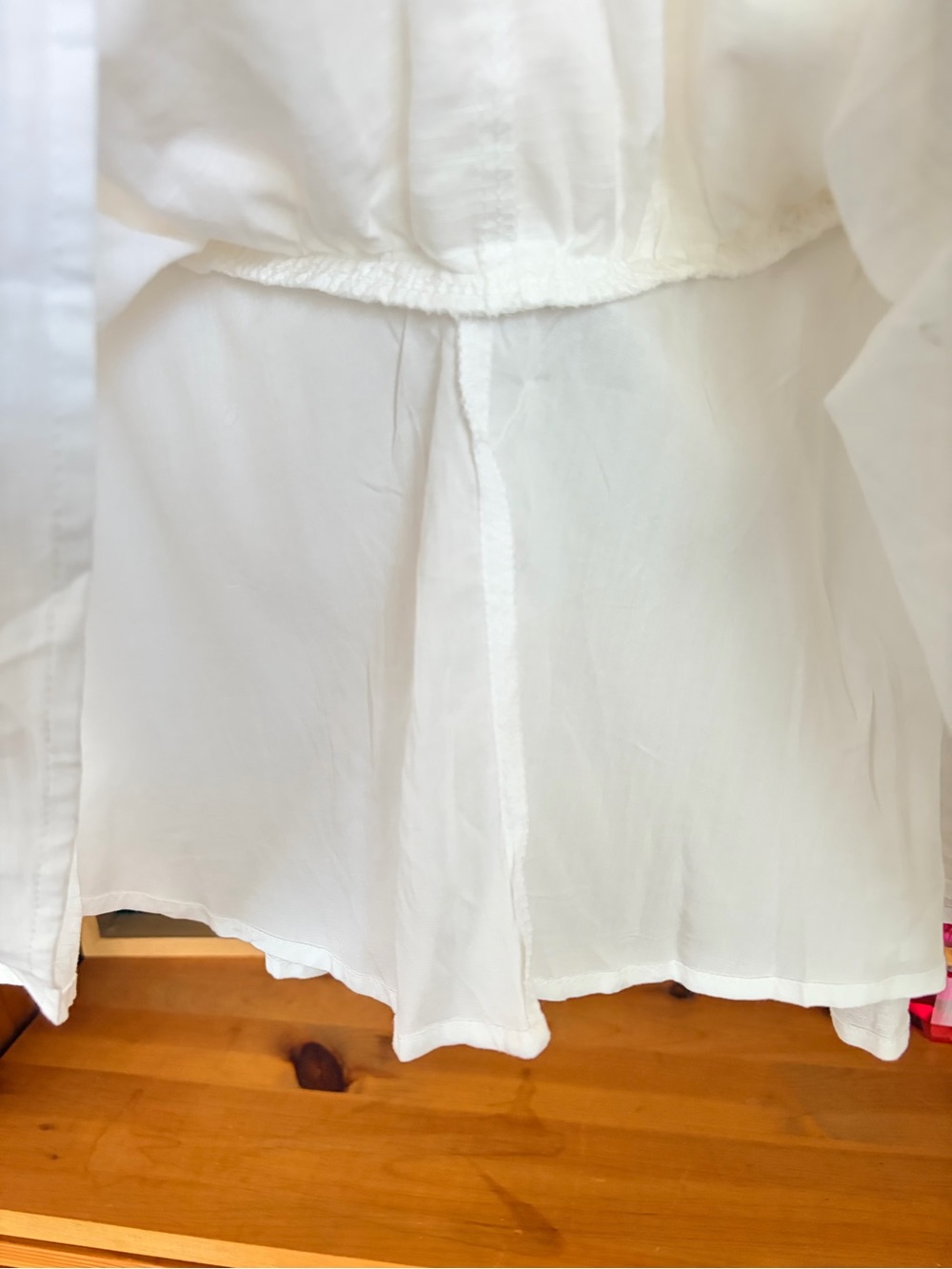 Peppermayo Linen Cotton Strapless Mini Dress Size 6 NWT Coastal chic Bachelorett - Picture 7 of 8